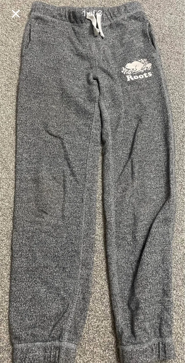 Kids Roots Grey Sweatpants size 8 image indicator(2)
