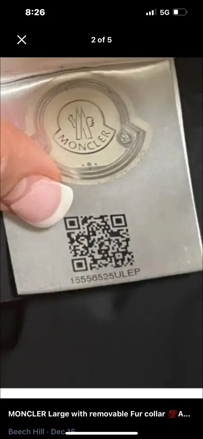 Moncler Large Down Jacket with Fur Hood image indicator(3)