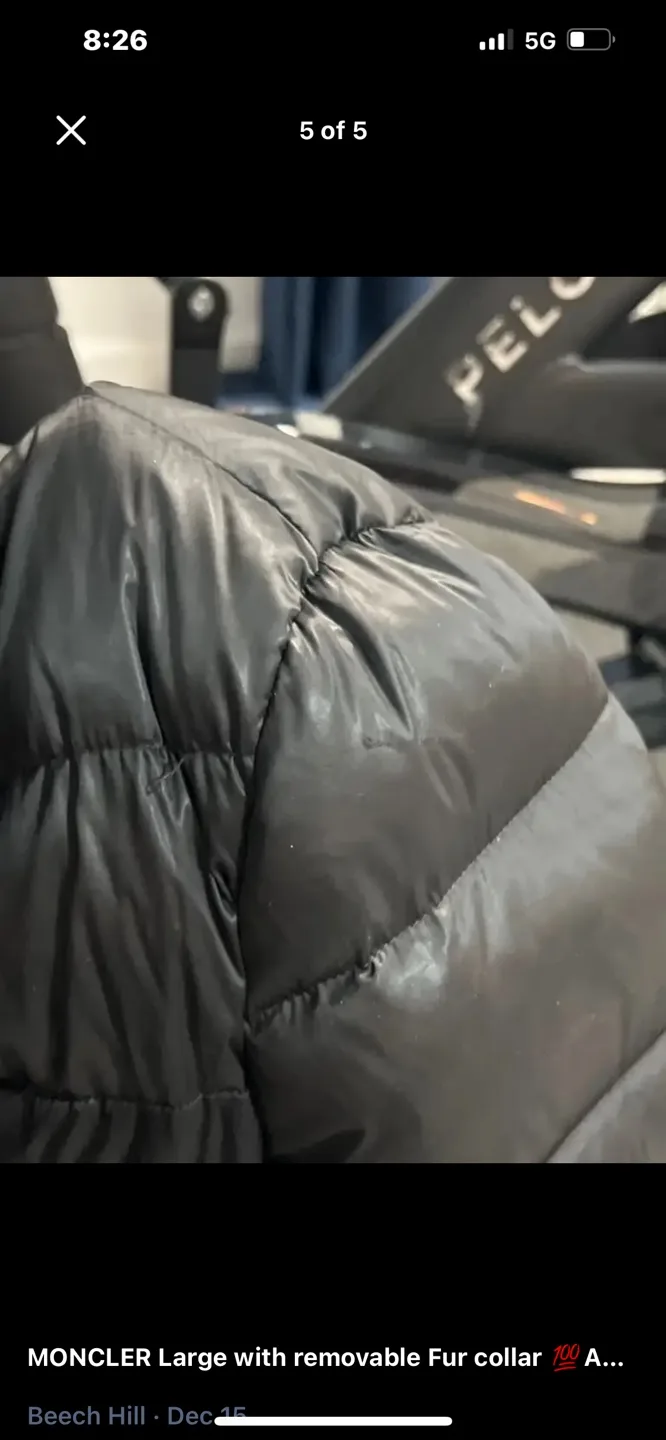 Moncler Large Down Jacket with Fur Hood image indicator(6)