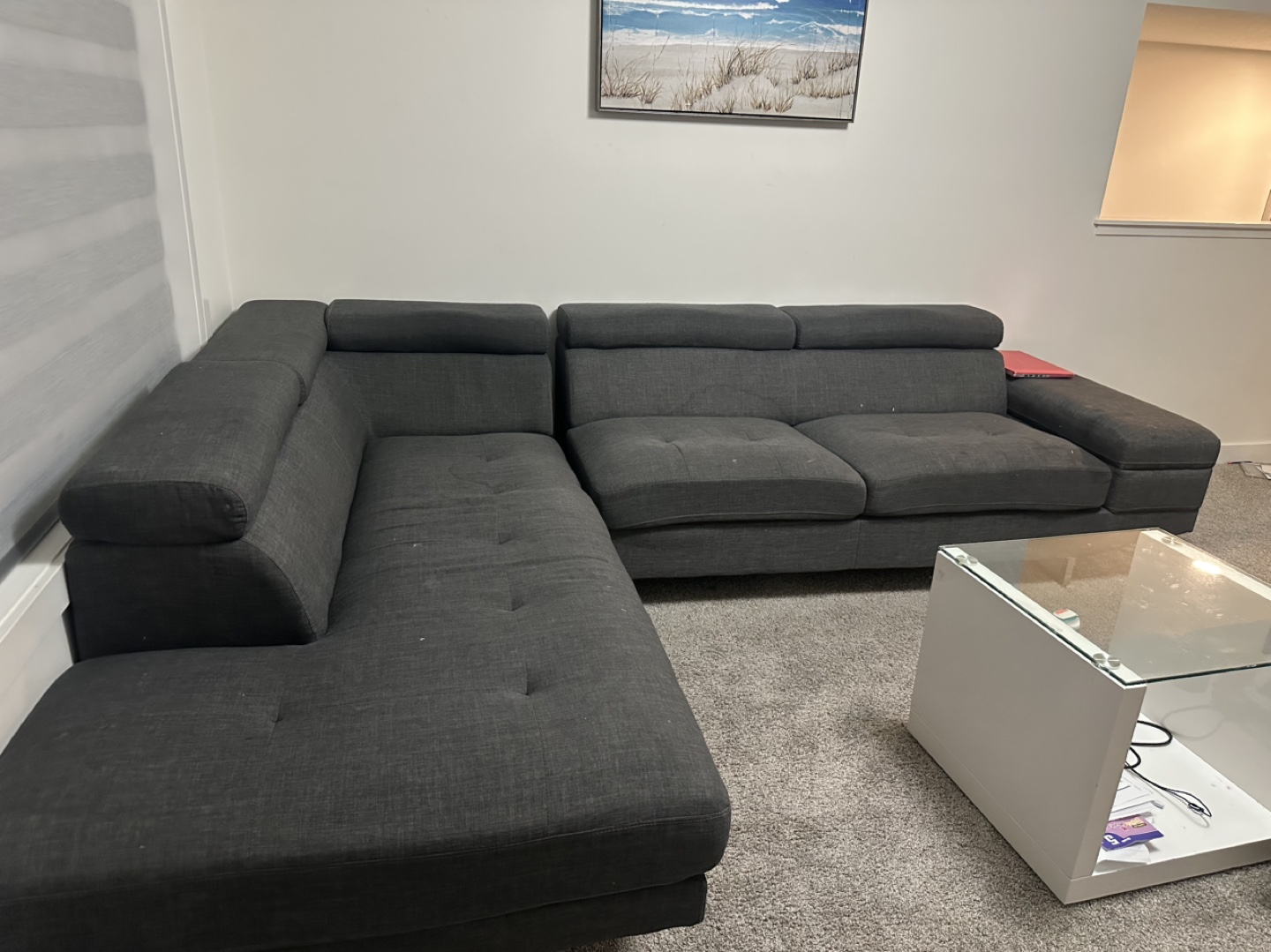 Grey Sectional Sofa - photo 4