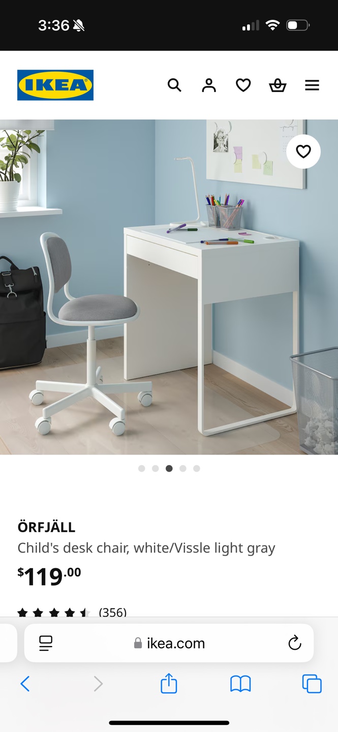 IKEA ÖRFJÄLL Child's Desk Chair - photo 3