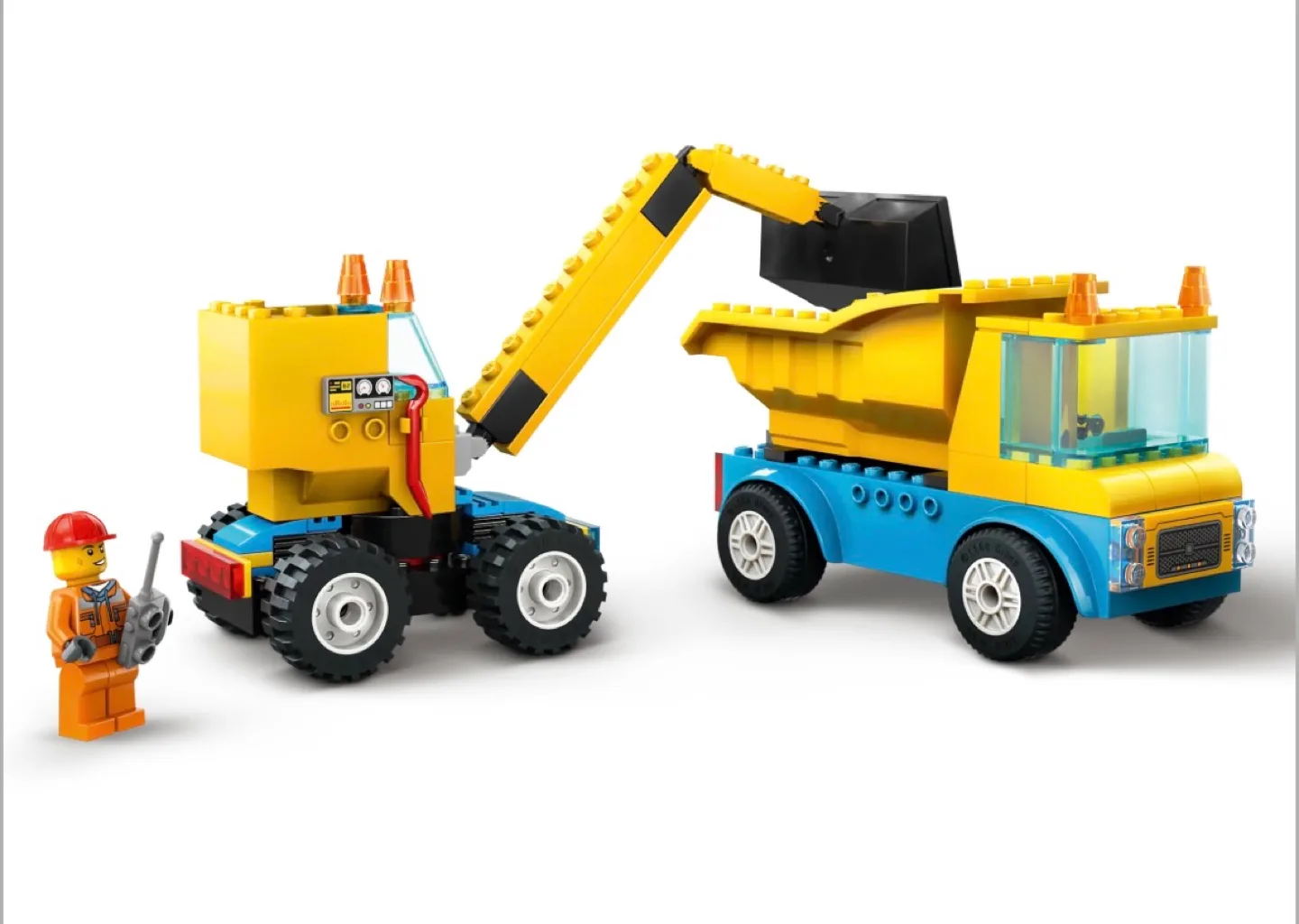 New - LEGO City Construction Trucks  and Wrecking Ball Crane image indicator(7)