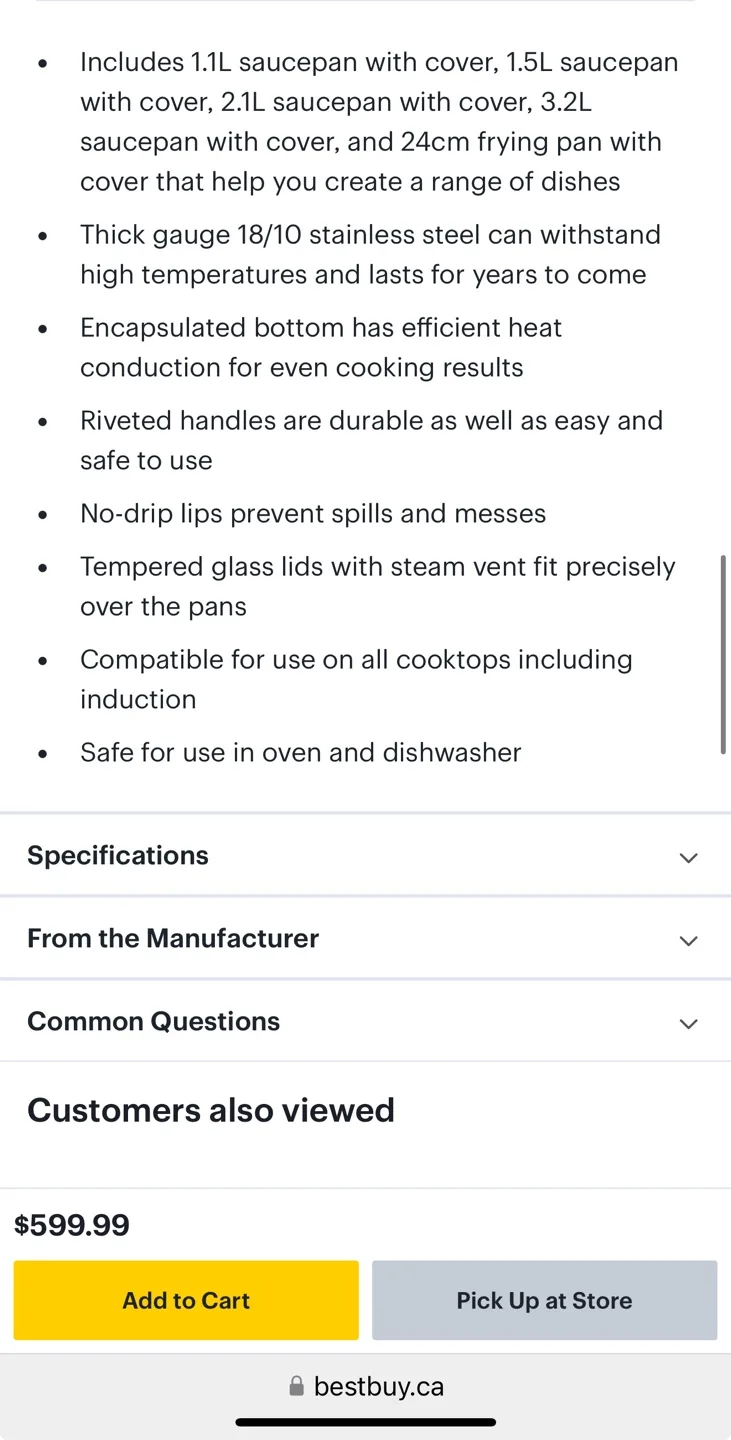 Meyer 10-Piece Stainless Steel Cookware Set image indicator(6)