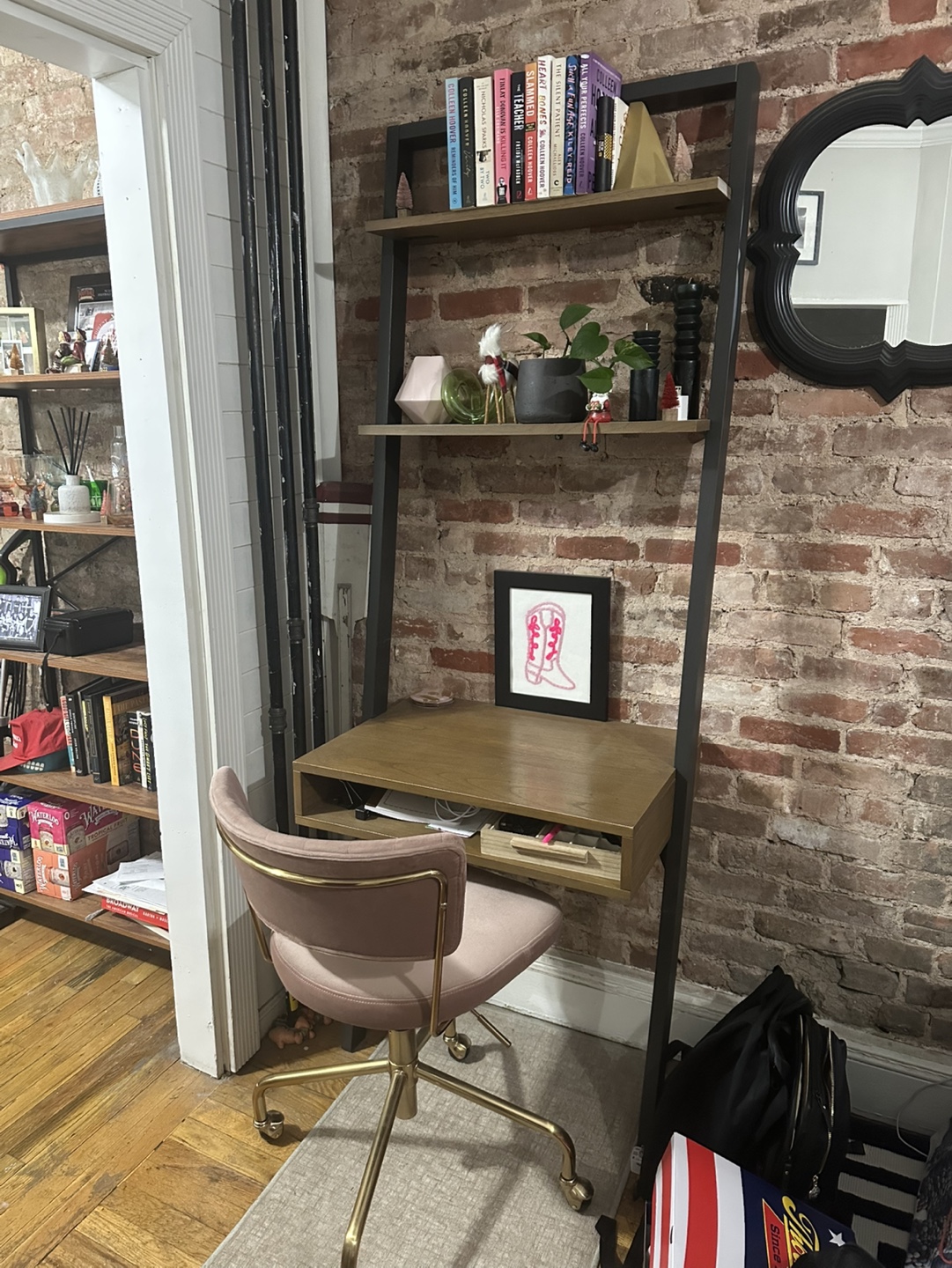 West Elm Ladder Desk with Shelf