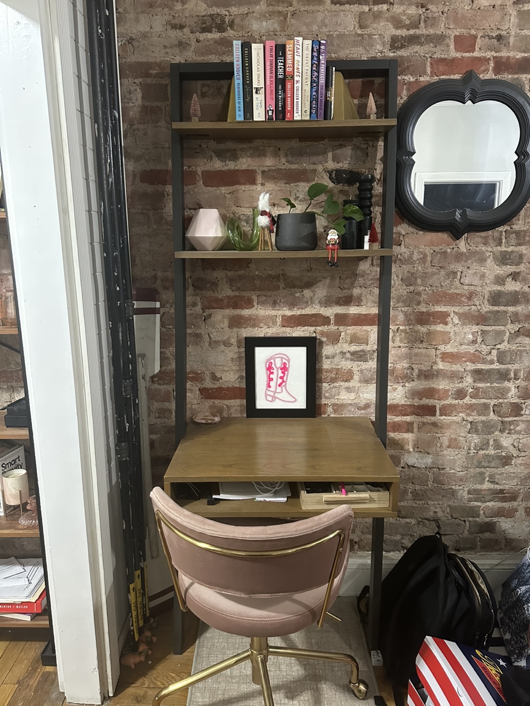 West Elm Ladder Desk with Shelf - photo 4