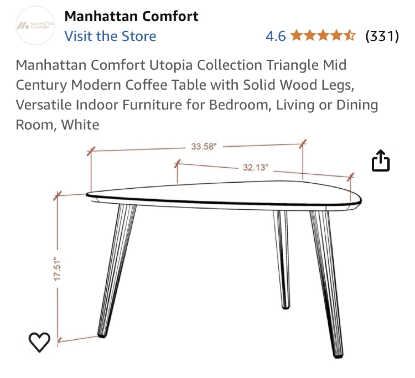 Triangle Coffee Table🧡 - photo 2