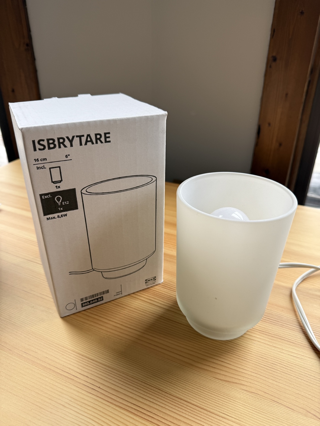 IKEA ISBRYTARE Table lamp & Barlast Table Lamp
