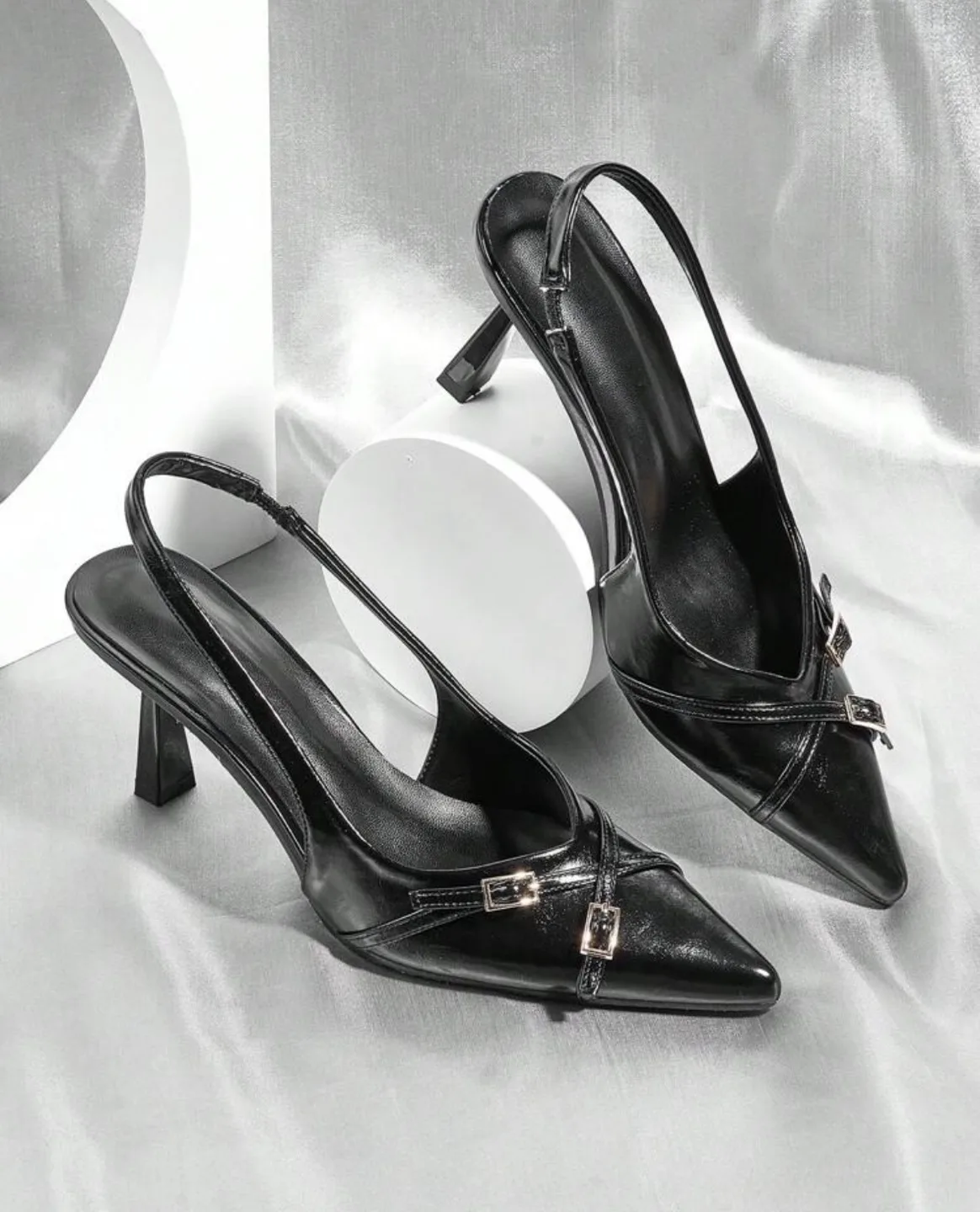 Black Slingback Heels thumbnail