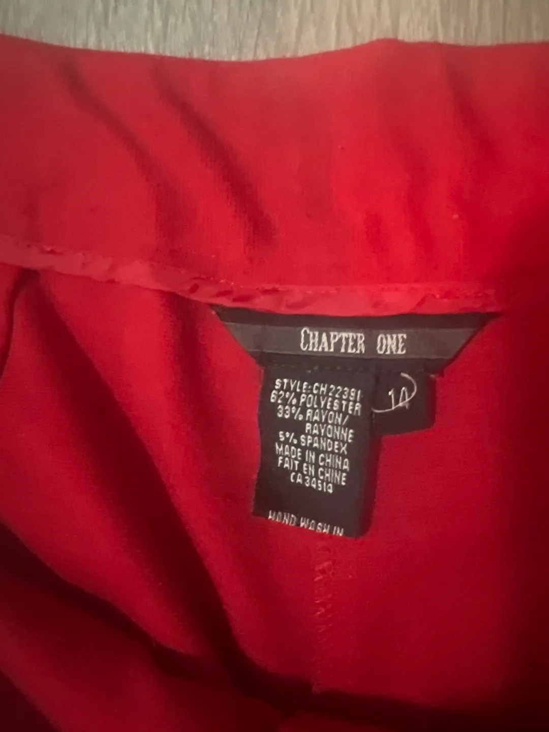Red Pants Size 14 image indicator(2)
