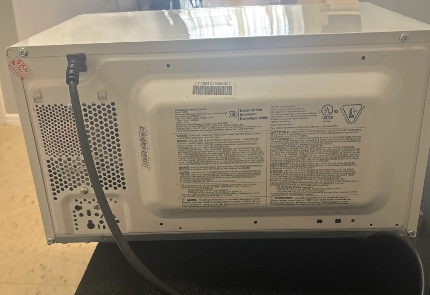 RCA Microwave image indicator(3)