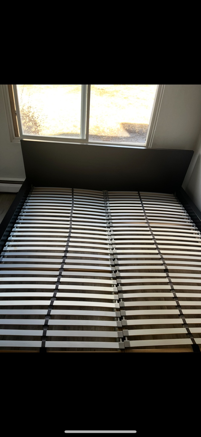 IKEA King Size Bed Frame with Slatted Base - photo 3