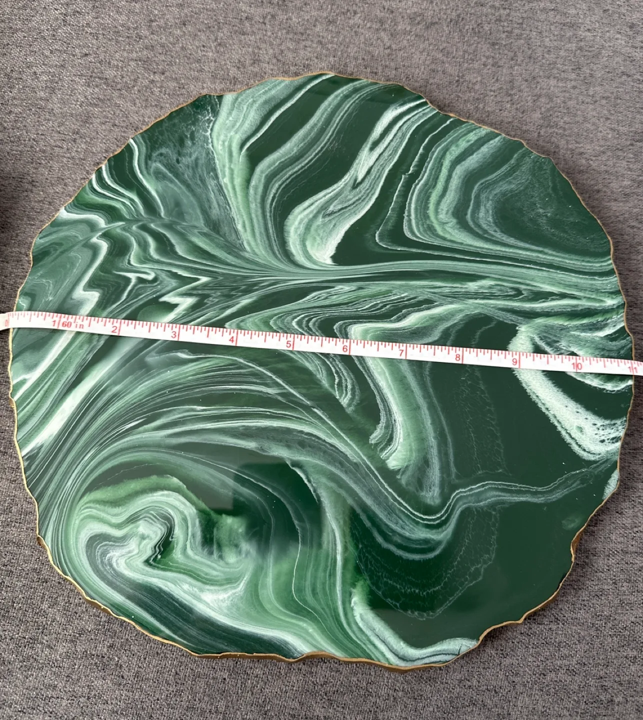 Green and Gold Resin Coaster image indicator(4)