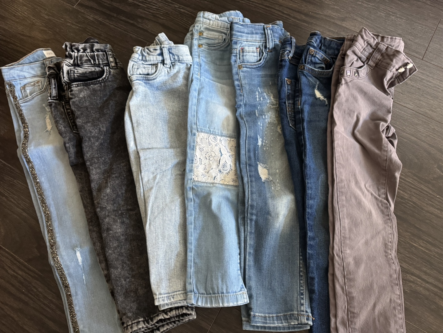 7 Pairs of Girls Jeans