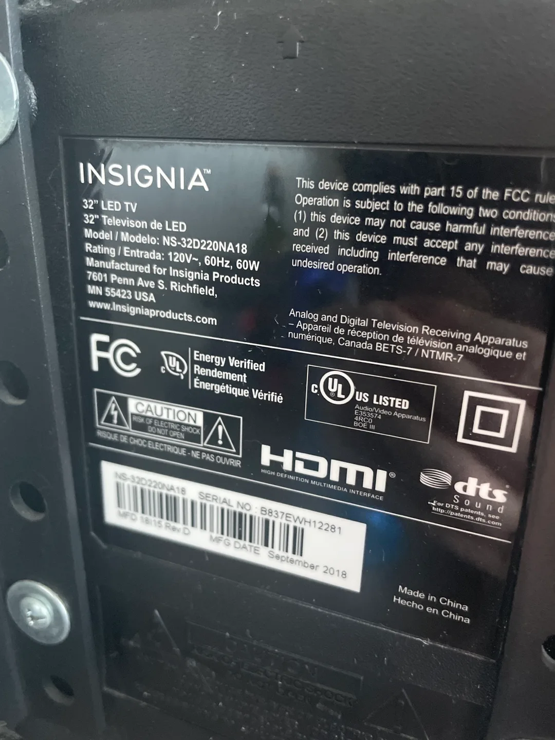 32 inch flatscreen TV image indicator(2)