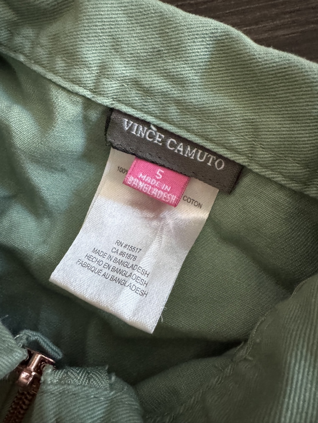 Vince Camuto Green Jumpsuit Size 5 - photo 2