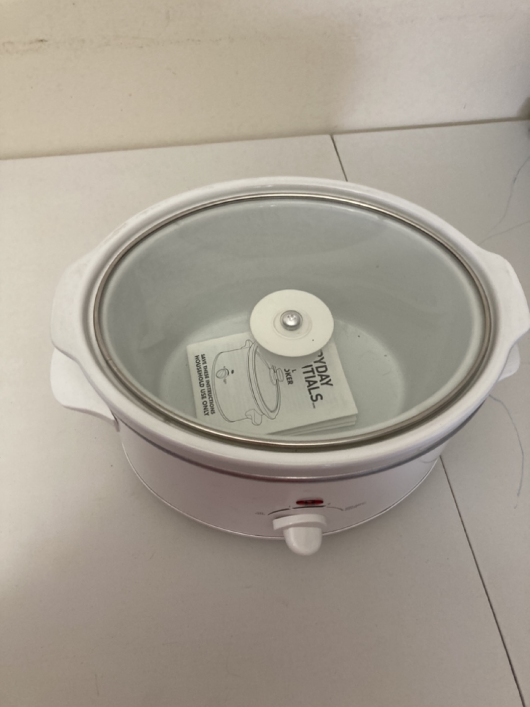 Small White Slow Cooker