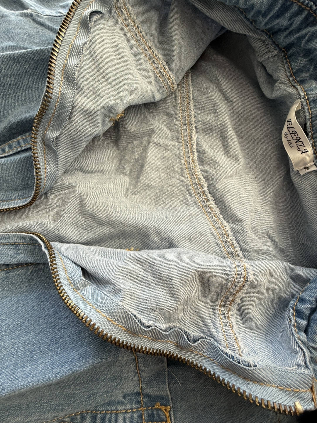 Light Wash Denim Jumpsuit - photo 5