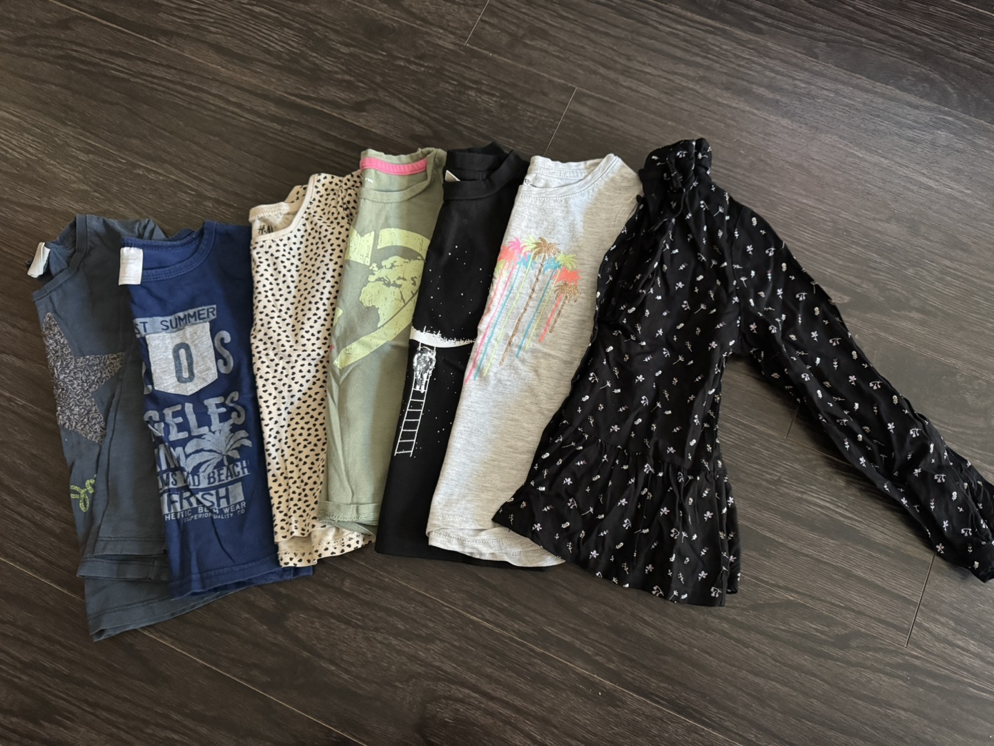 Bundle of 6 Girls' Shirts, Size 5/6