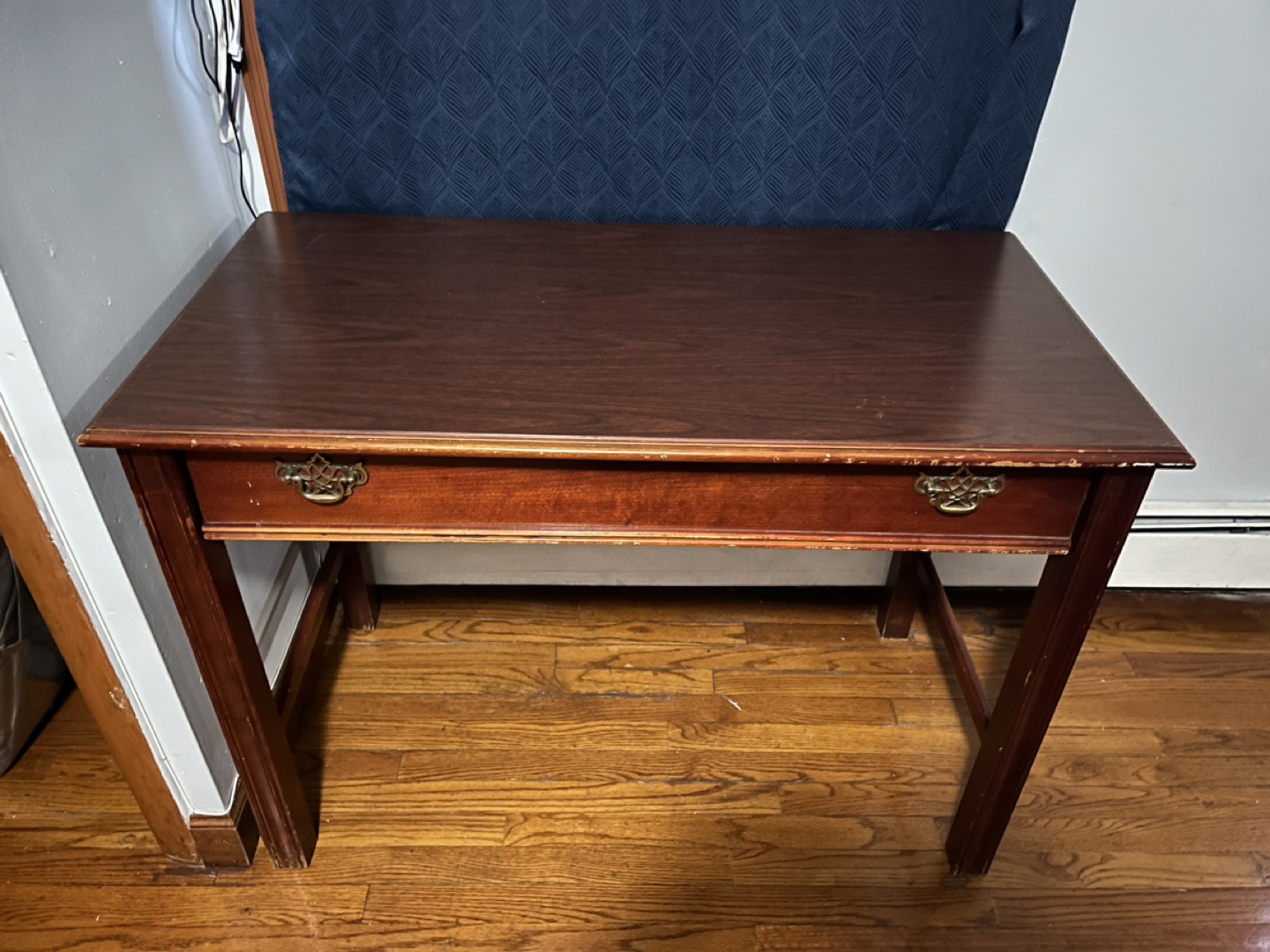 Small Wooden Desk with Drawer