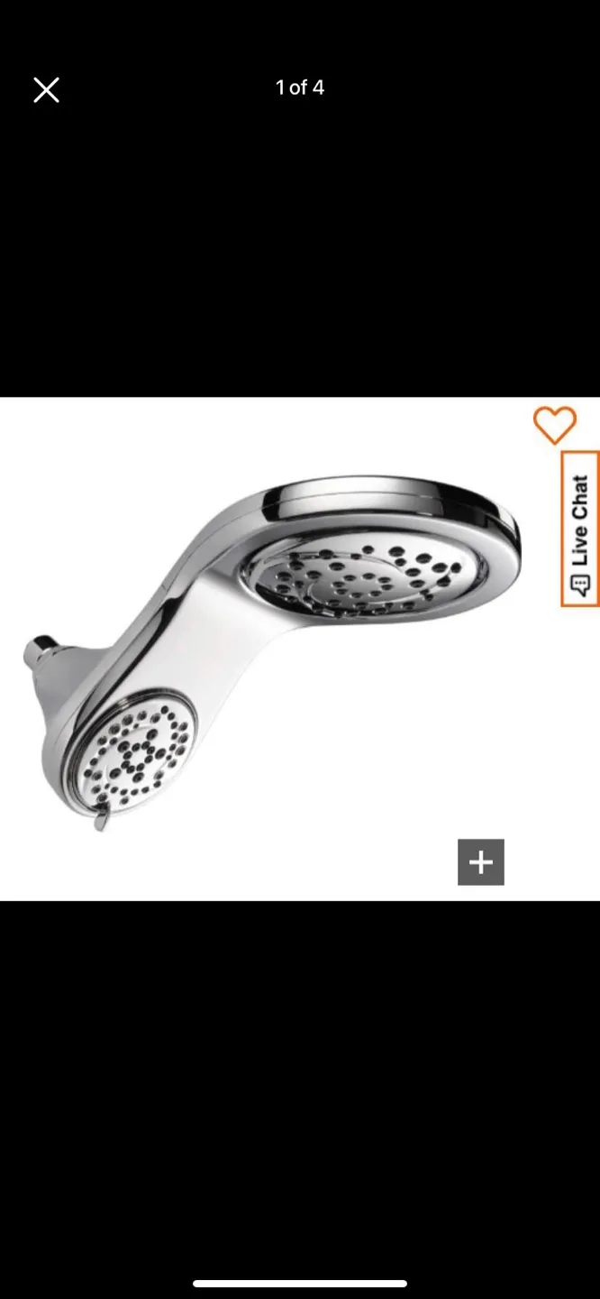 Delta HydroRain 5-Spray 2-In-1 Water Shower head (new condition) image indicator(2)