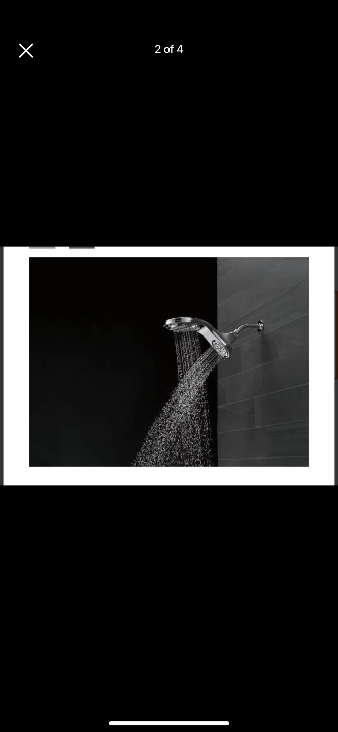 Delta HydroRain 5-Spray 2-In-1 Water Shower head (new condition) image indicator(3)