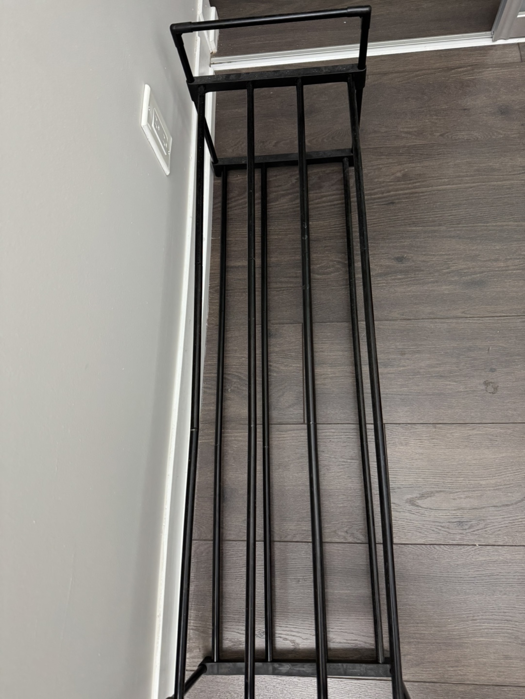 Black Metal Shoe Rack