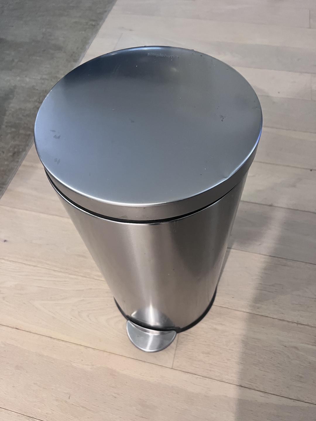 Simplehuman 10-Gallon Stainless Steel Trash Can - photo 2