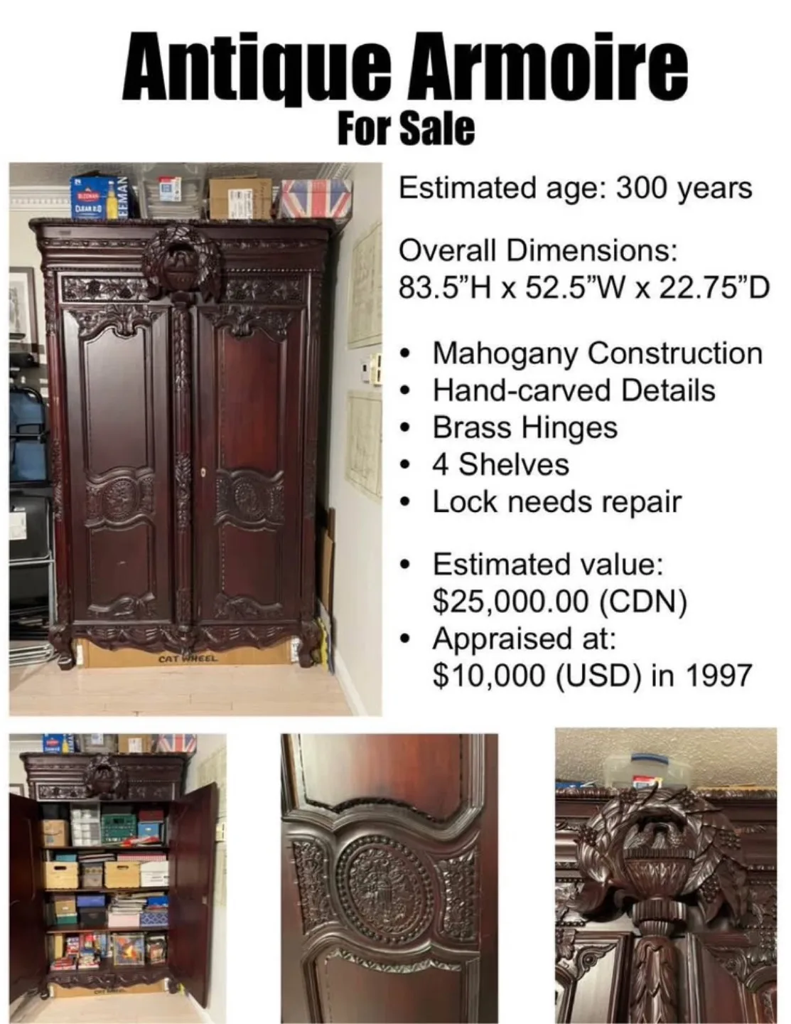 Antique Armoire image indicator(9)