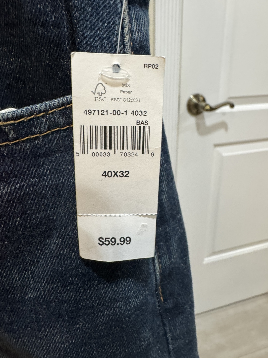 Men's Gap 40x32 Straight Fit Jeans - photo 5