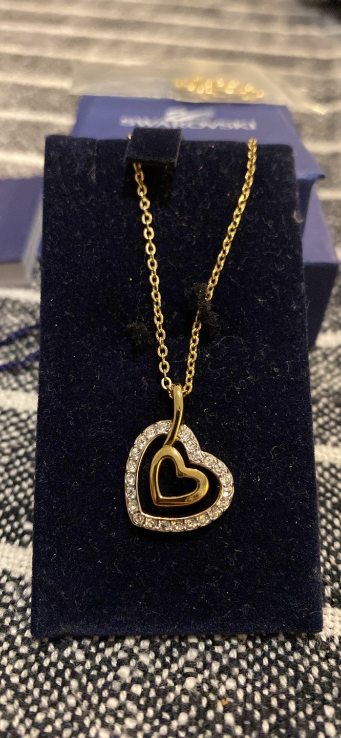Swarovski Double Heart Necklace - photo 2