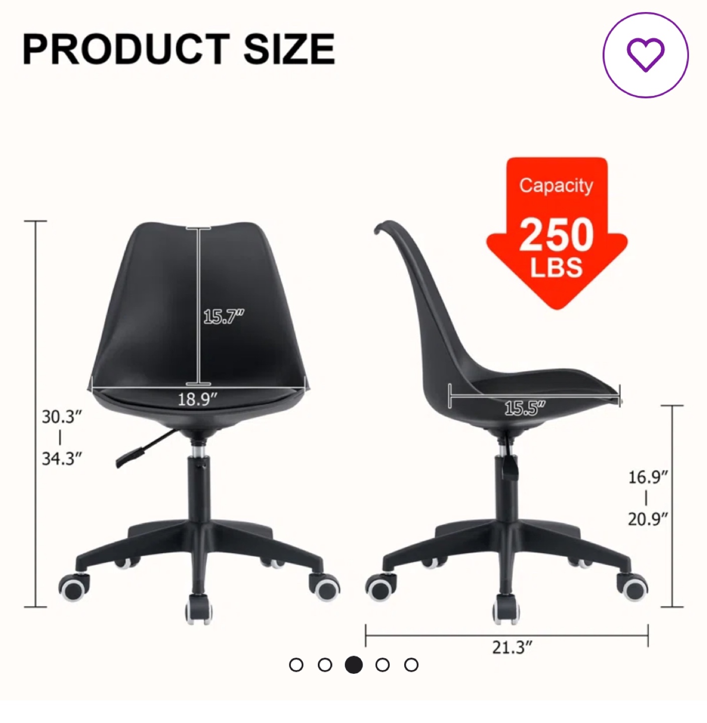 Myiah Office Chair ~ Wayfair - photo 5