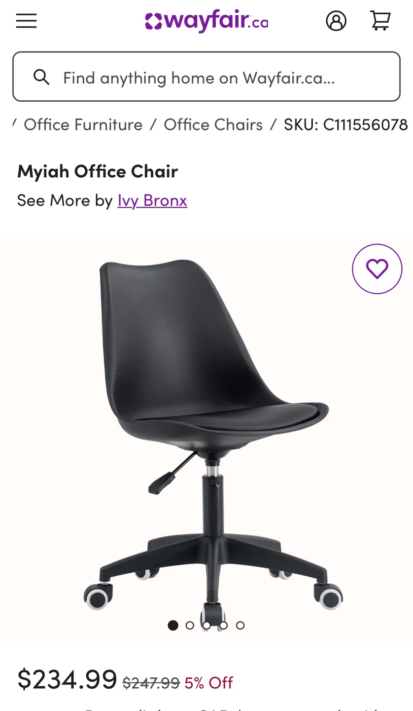 Myiah Office Chair ~ Wayfair - photo 4