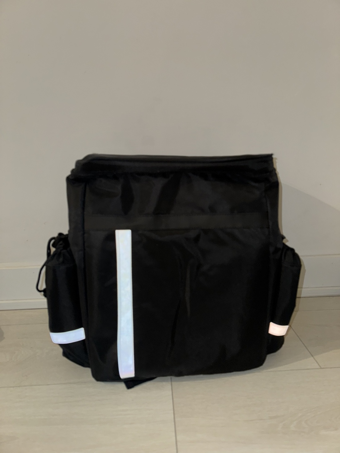 Black Insulated Delivery Backpack