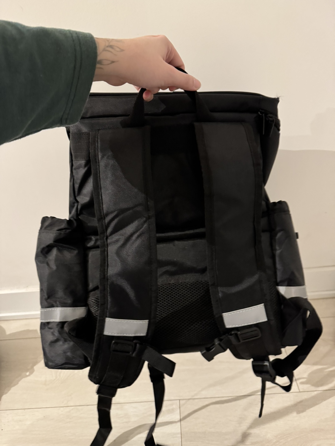 Black Insulated Delivery Backpack - photo 2