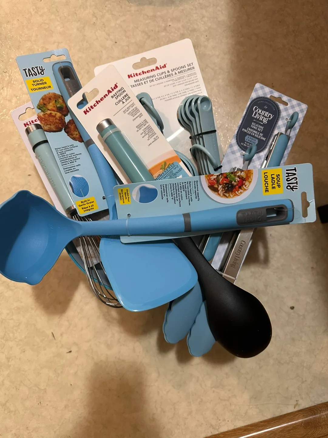 KitchenAid Blue Mixing Bowls and Utensils Set image indicator(4)
