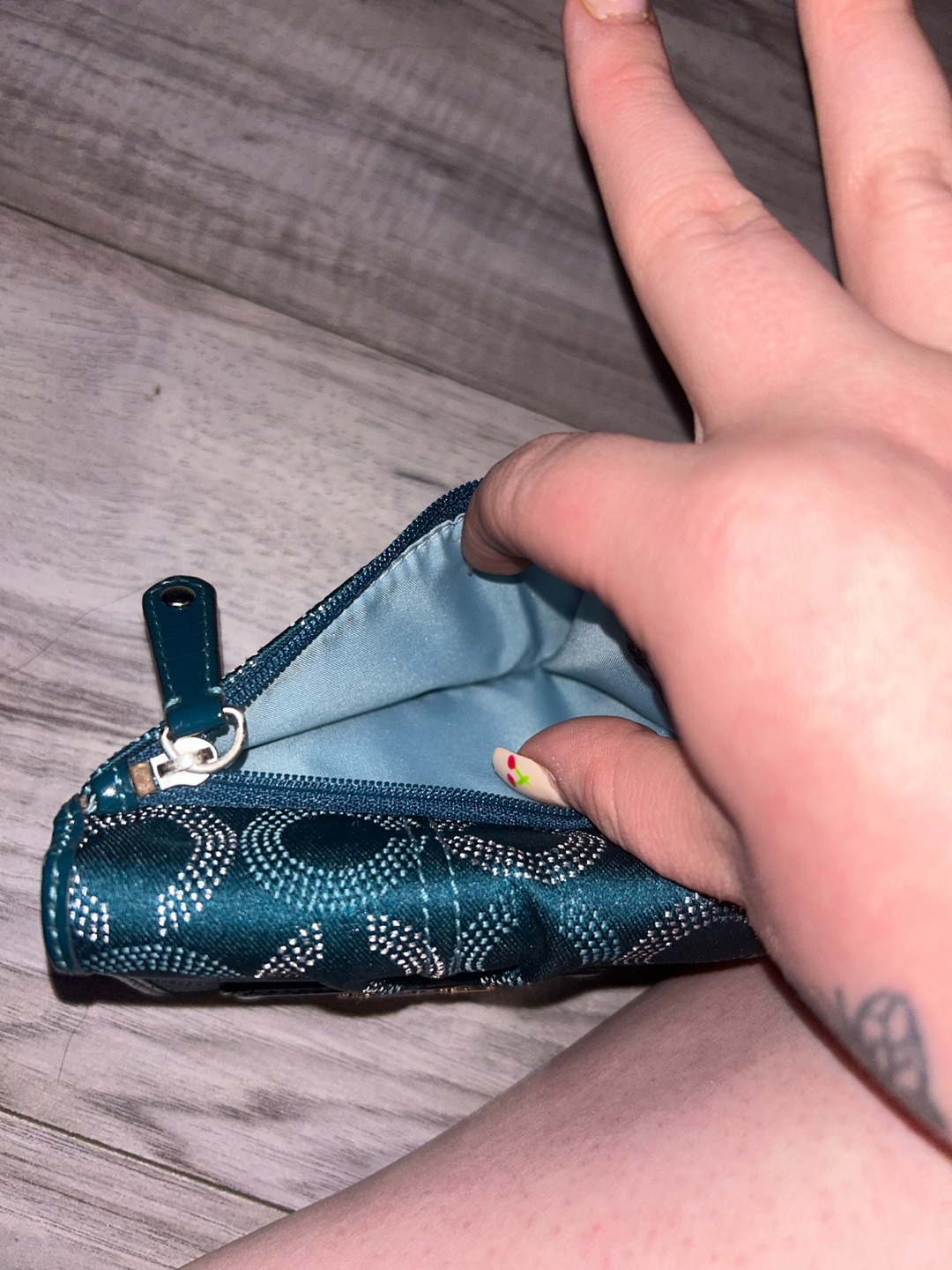 Coach Teal Wallet - photo 2