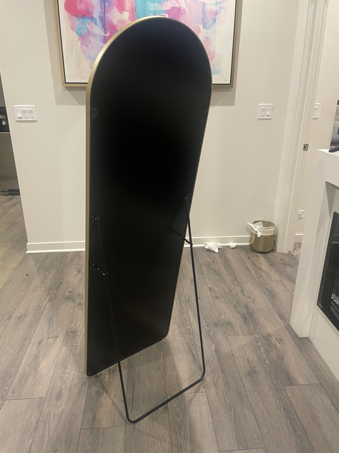 Full Length Arched Mirror with Gold Frame - photo 2