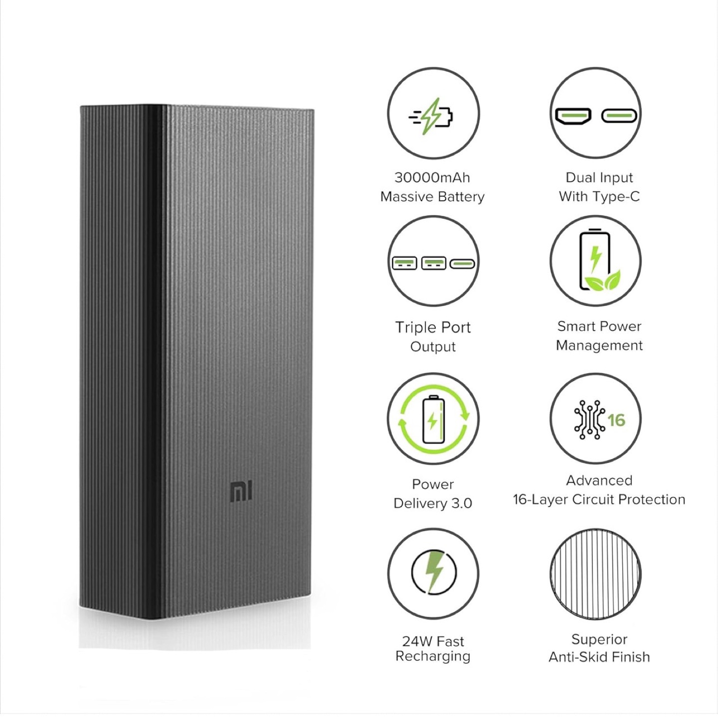 Mi Power Bank Boost Pro 30000mAh 18W - photo 2