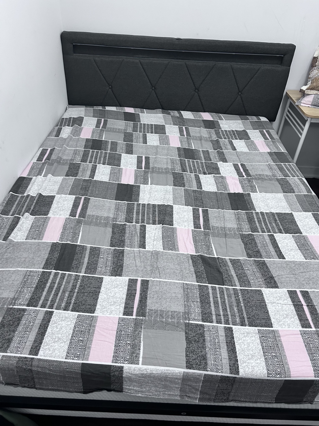 Double Bed Frame along with 12 inch mattress - photo 2
