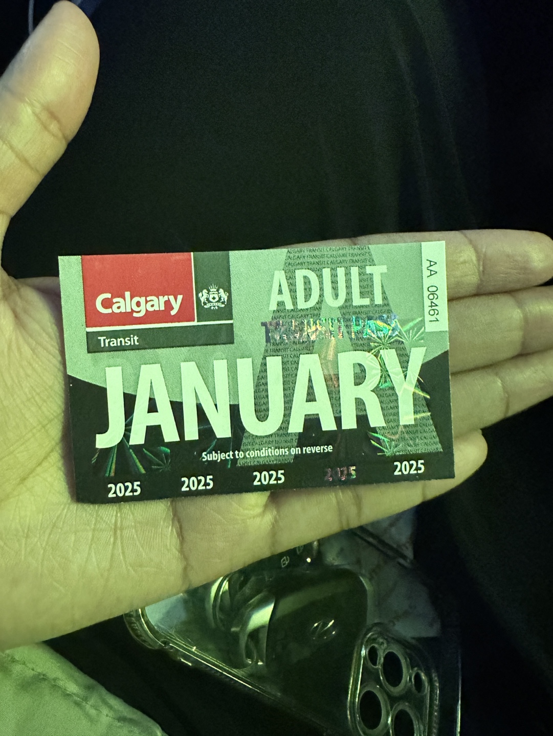 Calgary Transit Adult January 2025 Pass