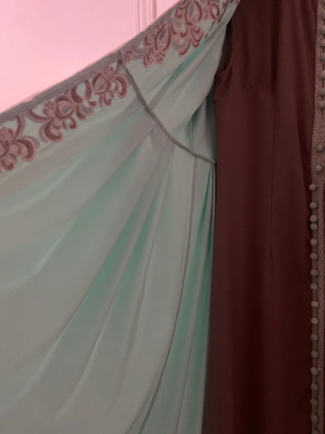 Mint Green Kaftan with Embroidered Detail image indicator(8)