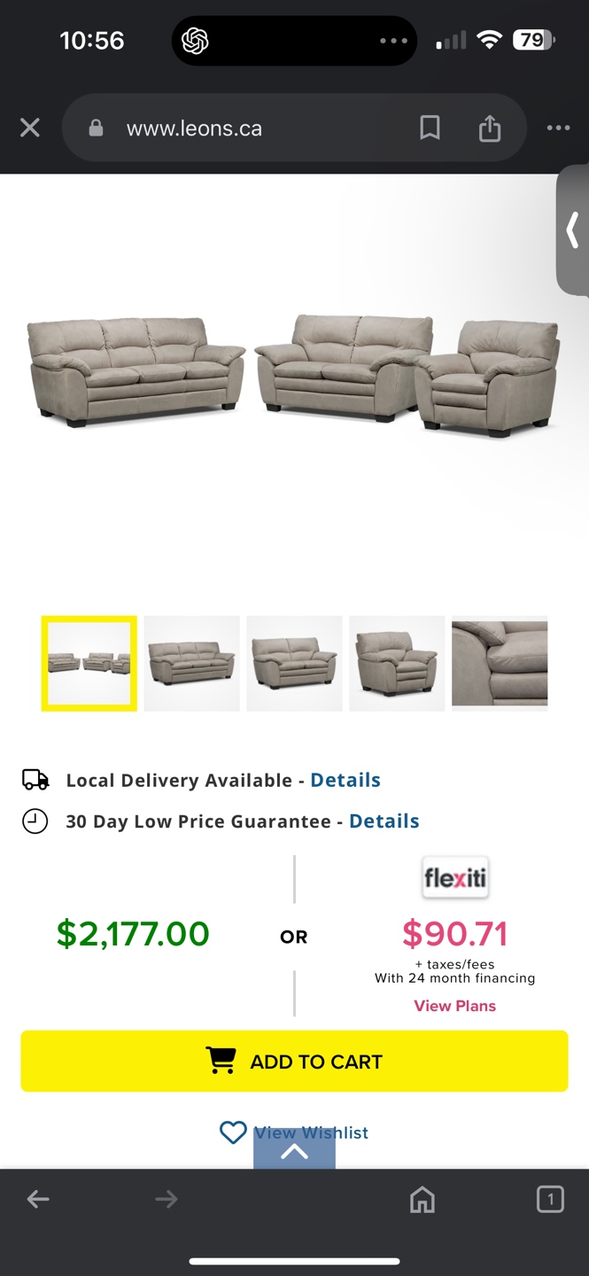 Kelleher Armchair - Silver Grey - photo 5
