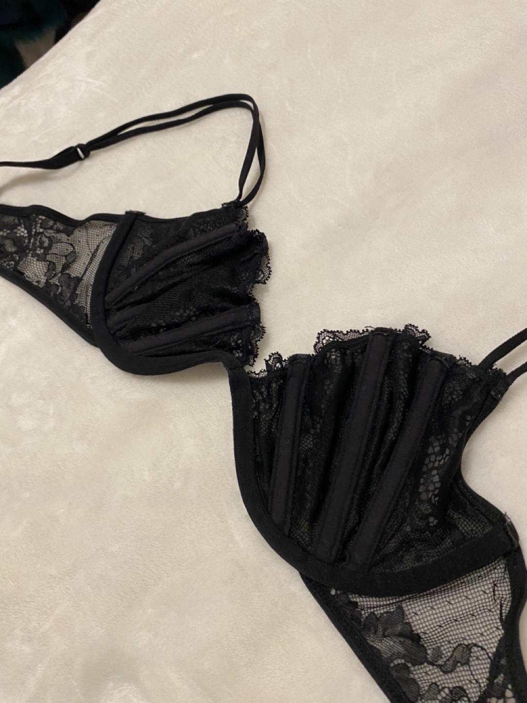 Black Lace Bra - photo 3