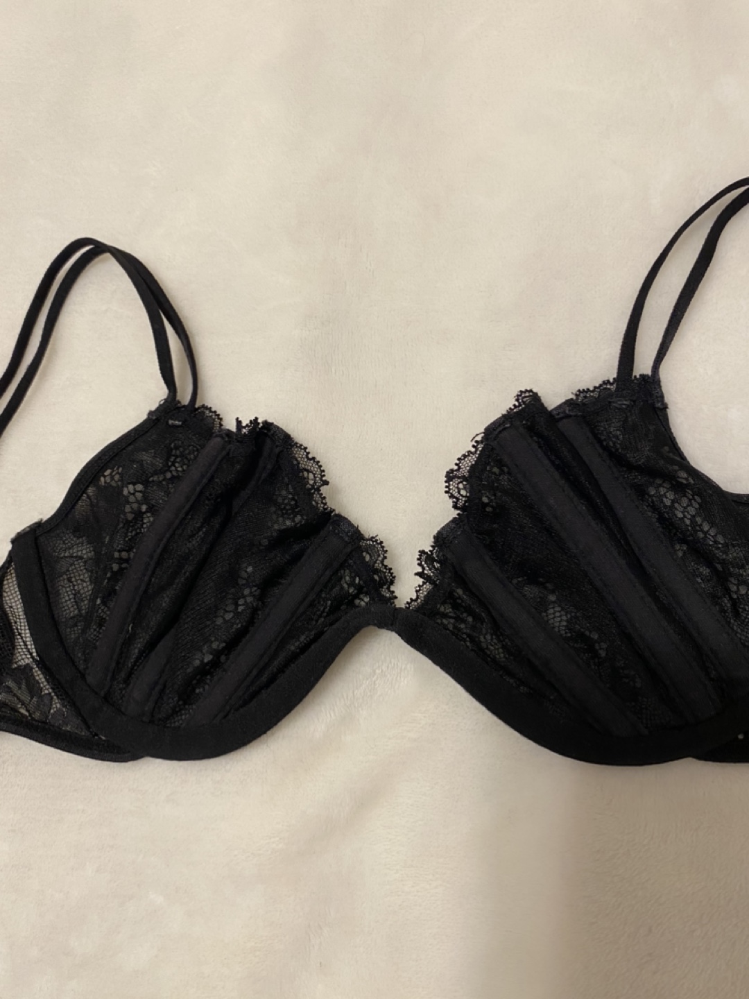 Black Lace Bra