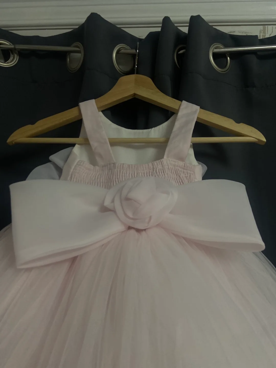 Pink Flower Girl Dress with Feathers image indicator(5)