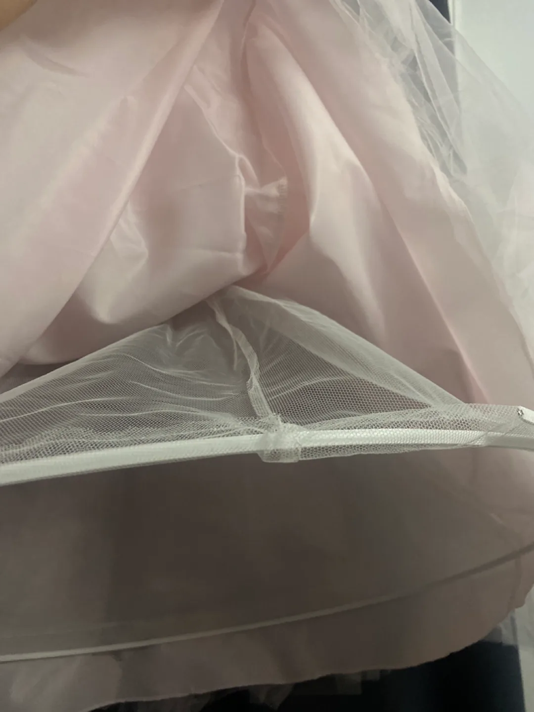 Pink Flower Girl Dress with Feathers image indicator(7)