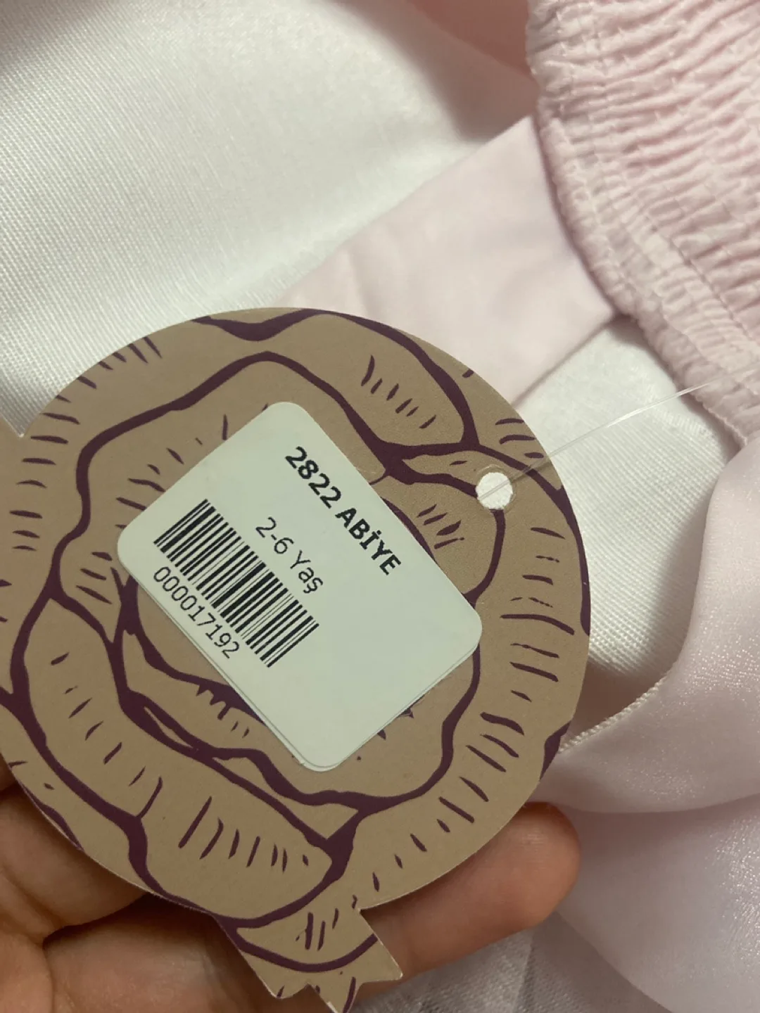 Pink Flower Girl Dress with Feathers image indicator(10)