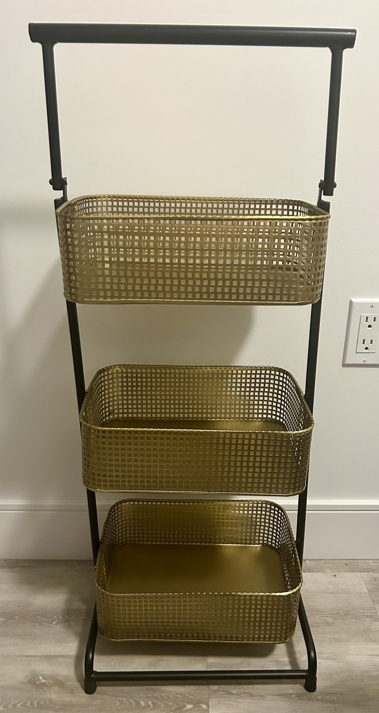 3 Tier Gold Storage Shelf