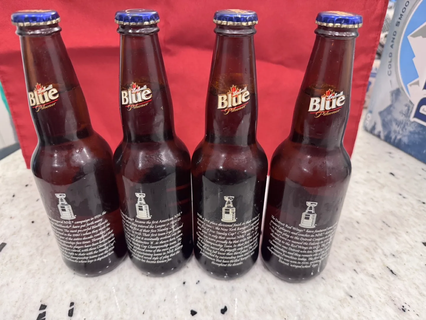 Molson Blue Pilsner Stanley Cup Champions Beer Bottles image indicator(2)