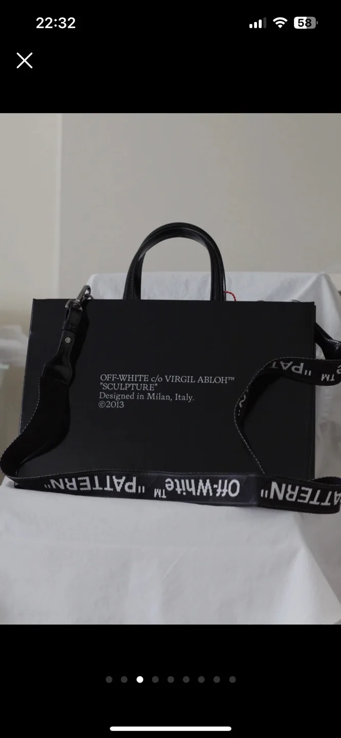 Off-White “Sculpture” Bag (rare) NEW with tags image indicator(3)